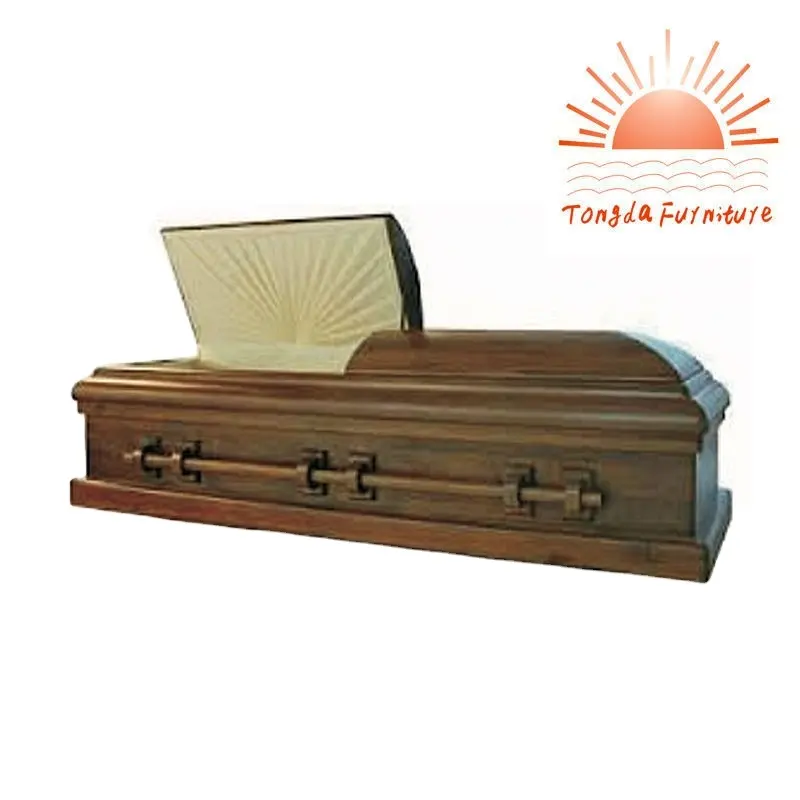 TD--A59 Amerikaanse Stijl Houten Kisten Voor Begrafenis Kist Met Interieur