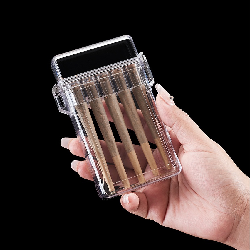 Transparent Plastic Cigarette Case