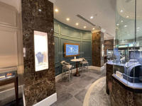 Vitrine portable pliable en aluminium avec éclairage LED, en verre trempé, étanche, logo personnalisable, facile à déplacer, pour bijoux et montres