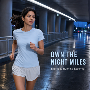 T-shirt de course personnalisé pour femme avec logo, anti-humidité, manches courtes, haut de sport, vêtement de yoga pour femme, tenue de sport en gros - Product Image 3