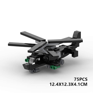 Ensemble de modèles d'avions à assembler soi-même en blocs de construction Moc Diy <span class=keywords><strong>Puzzle</strong></span> KA-50 - Product Image 6