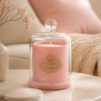 Bougie parfumée de luxe en cire de soja, finition velours givré, style minimaliste nordique, pour la décoration intérieure et les cadeaux de mariage