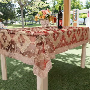 Hermoso mantel de encaje de nuevo diseño con organza - Product Image 1