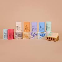 Biodégradable 75g Carton Ovale Déodorant Papier Tube Baume À Lèvres Push up Ovale Papier Tube