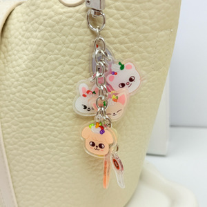 Spot for <b>Anime</b> Pattern Cute String Acrylic Key Chain Bag Backpack Star Peripheral Pendant Decoration Fashion Trend - Product Image 2