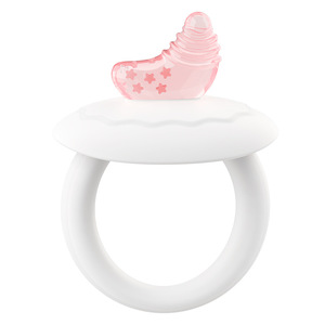 Anillo mordedor de silicona para bebés de 0 a 24 meses con diseño de nube y luna - Product Image 4