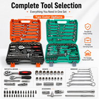 Kit d'outils de réparation automobile 82 pièces, ensemble d'outils manuels portables pour l'entretien automobile avec étui rigide pour les urgences de véhicule, 1 ensemble