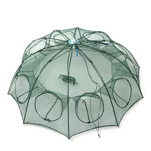 Baits Fish Shrimp Trap Net Folded Umbrella Fish Lobster Crab Cage Traps High Quality Single PA Woven Bag Packing High Strength
