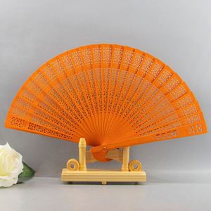 Abanico de Mano de Bambú con Logotipo Impreso Personalizado, Plegable, Decoración para el Hogar con Pintura de Flores Blancas, Regalo Promocional, Bolsa OPP, Juego de 101 Piezas - Product Image 4