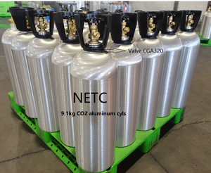 Bình CO2 nhôm giá nhà máy NETC Trung Quốc 5lbs 10lbs 20lbs 50lbs, bình rỗng - Product Image 3