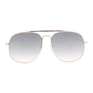 Dropshipping Logo personalizzato Pilot Metal occhiali <span class=keywords><strong>da</strong></span> <span class=keywords><strong>sole</strong></span> grigio sfumato parasole cornice in oro per uomo e donna Lunette De Soleil <span class=keywords><strong>lenti</strong></span> in vetro - Product Image 6