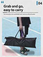 Système de filet de pickleball portable 2-en-1 de haute qualité, hauteur réglable, robuste, 1,5 m, pour entraînement intérieur/extérieur, en polyester, facile à transporter