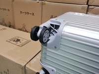 Valise longue à roulettes en alliage d'aluminium et de magnésium, avec couvercle rabattable, pour appareil photo, 20 pouces, petite valise cabine à roulettes, petite valise en aluminium