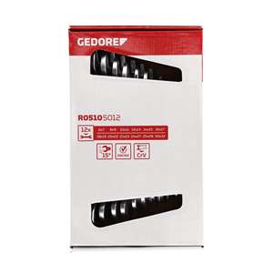 GEDORE Red R05105012 Juego de llaves dobles de extremo abierto de MM 12 piezas - Product Image 2