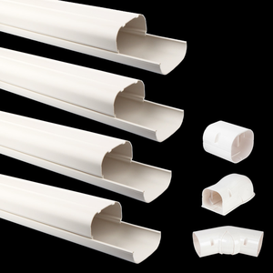 Bon prix goulotte <span class=keywords><strong>en</strong></span> PVC câble <span class=keywords><strong>en</strong></span> <span class=keywords><strong>plastique</strong></span> conduit de climatiseur goulotte <span class=keywords><strong>en</strong></span> PVC de haute qualité avec autocollant - Product Image 1