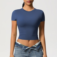 T-shirt court personnalisé pour femme 230G – T-shirt élastique personnalisable à séchage rapide pour femme
