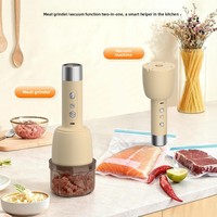 Hachoir à viande électrique et scelleuse sous vide, mixeur domestique, hachoir à ail et piment pour usage domestique et commercial