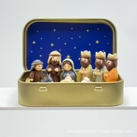 Nouvelle Décoration de Bureau Scène de Nativité de Noël Imprimée en 3D FDM Fabriquée en Chine, Modèle 26-8.6