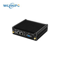 Mini PC industriel sans ventilateur Wanlan, 2 ports LAN, Intel J4125, 1*DDR4, 1*MSATA SSD, 2 ports COM, HD, garantie 3 ans, micro PC de bureau