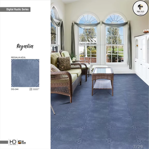 Carreaux de sol en porcelaine série Terrazzo, antibactériens, résistants à l'usure, isolants thermiquement, pour extérieur, villa, salle à manger, supermarché - Product Image 2