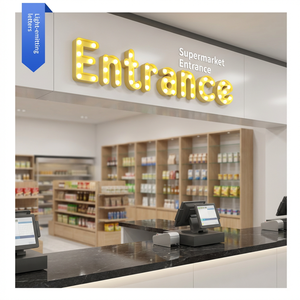 Insegna Pubblicitaria LED Mobile da Interno in ABS 12x24 Pollici per Aziende e Negozi di Tatuaggi e Piercing - Product Image 6