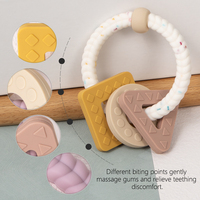 Jouet de dentition en silicone souple de qualité alimentaire, sans BPA, écologique, pour bébés - Soulagement des gencives molaires et des douleurs dentaires, boule de dentition pour poignet