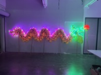 Haute qualité LED chinois Dragon danse Costume nouveauté 9M mode scène ensemble pour adultes changement de couleur porter des vêtements de Performance