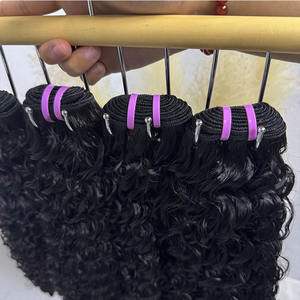 100% Extensions de cheveux cambodgiens non traités Double trame indienne et vietnamienne birmane faisceaux bouclés cheveux humains bruts donneur unique - Product Image 4