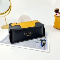 Tiroir en cuir PU ultraléger de luxe, boîte de mouchoirs, pour la maison, l'hôtel, le salon, en cadeau publicitaire, offre spéciale