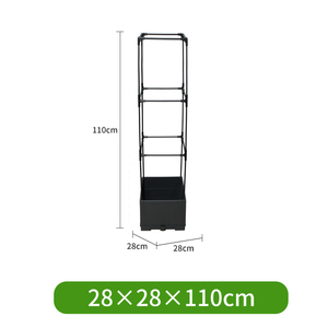 Conteneur de culture carré pour jardinage domestique, vente en gros directe d'usine, pour fleurs et légumes - Product Image 2