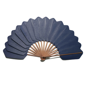 Abanicos <span class=keywords><strong>de</strong></span> Mano Chinos Modernos Hechos a Mano con Mango <span class=keywords><strong>de</strong></span> <span class=keywords><strong>Madera</strong></span>, Abanicos <span class=keywords><strong>de</strong></span> Cuero, Abanicos Pequeños para el Verano - Product Image 4