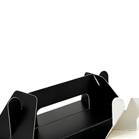 Vielseitige Papierboxen für Partys, Geschenke und Verpackungen im Großhandel, Schwarze und Weiße Karton-Geschenkboxen mit Griff