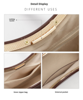 Sac à bandoulière pour femme en cuir PU et daim, forme baril, couleur olive mat, avec logo personnalisé du fabricant, pour usage quotidien