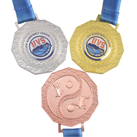 Médaille de la Ligue de Basketball Mongole en Or Brillant 3D en Relief, Personnalisée en Usine, de Haute Qualité, avec Impression UV pour Événements Sportifs