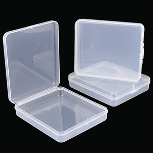 SUNSHING Plastic Cotton Pad Travel Holder Portable Cosmetic Pads Storage Container Cotton Swabs <b>Case</b> Clear Face Powder Puff Box - Product Image 6