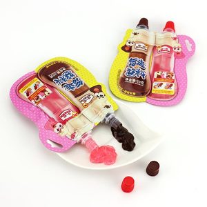2 en 1 Saveur de <span class=keywords><strong>fraise</strong></span> <span class=keywords><strong>et</strong></span> de <span class=keywords><strong>chocolat</strong></span> Double saveurs Gel de confiture à presser Bonbon liquide - Product Image 3