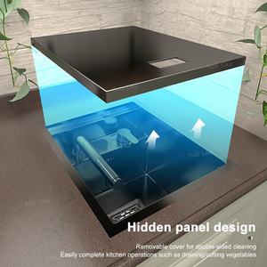Évier de cuisine en acier inoxydable multifonctionnel caché <span class=keywords><strong>Mini</strong></span> fente eau chaude et froide réglable barre appartement lavabo à <span class=keywords><strong>main</strong></span> - Product Image 5