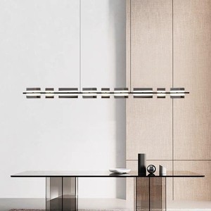Lámpara de Araña Minimalista Italiana de Cobre para Comedor, Diseño de Cristal de Lujo, Lámpara Colgante para Isla de Cocina, Barra o Mostrador - Product Image 1