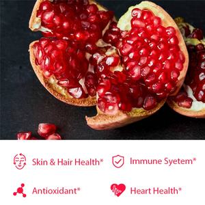 Cápsulas de Extracto de Granada OEM/ODM, Superventas, Extracto 20:1 con 40% de Ácido Elágico, Apoyo para la Piel, el Corazón y Antioxidante - Product Image 3