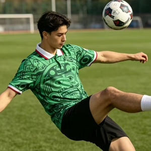 Nuovi Arrivi: Set di Abbigliamento Sportivo Bianco per Calcio, Maglia e Pantaloncini da Allenamento ad Asciugatura Rapida, Stile Classico da Uomo - Product Image 3