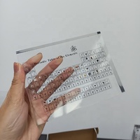 Acrylharz Umweltfreundliches Handbemaltes MODELL Periodensystem der Elemente mit Echten Elementen als Briefbeschwerer