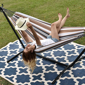 Hamac double personnalisé en toile pour camping en plein air, équipement <span class=keywords><strong>de</strong></span> randonnée, <span class=keywords><strong>lit</strong></span> suspendu, chaise suspendue pour dortoir universitaire, anti-retournement, <span class=keywords><strong>2</strong></span> <span class=keywords><strong>places</strong></span> - Product Image 4
