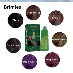 Shampoo colorant capillaire professionnel BRIMLES 3 en 1 en gros, huile d'argan, <span class=keywords><strong>couleur</strong></span> de cheveux naturelle permanente, shampooing brun châtain, femmes et hommes - Product Image 5