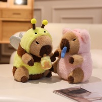 Muñeco carpincho de peluche supersuave con transformación de línea de tracción, juguete para aliviar el estrés para adolescentes y adultos, juguetes de animales de peluche