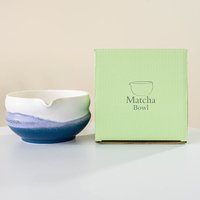 Bol à matcha en céramique Dingyue Japandi, bol à matcha en verre, boîte cadeau