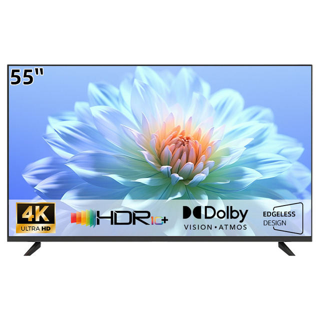 Smart TV 50 55 65 Inch 4K UHD Android Television With HDR10 and AI Mode 120Hz Refresh Rate LED Backlight