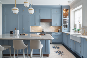 Rta Inset Hutch Madera Gris Cocina Shaker Gabinetes Cocina de madera <span class=keywords><strong>Isla</strong></span> de almacenamiento - Product Image 4