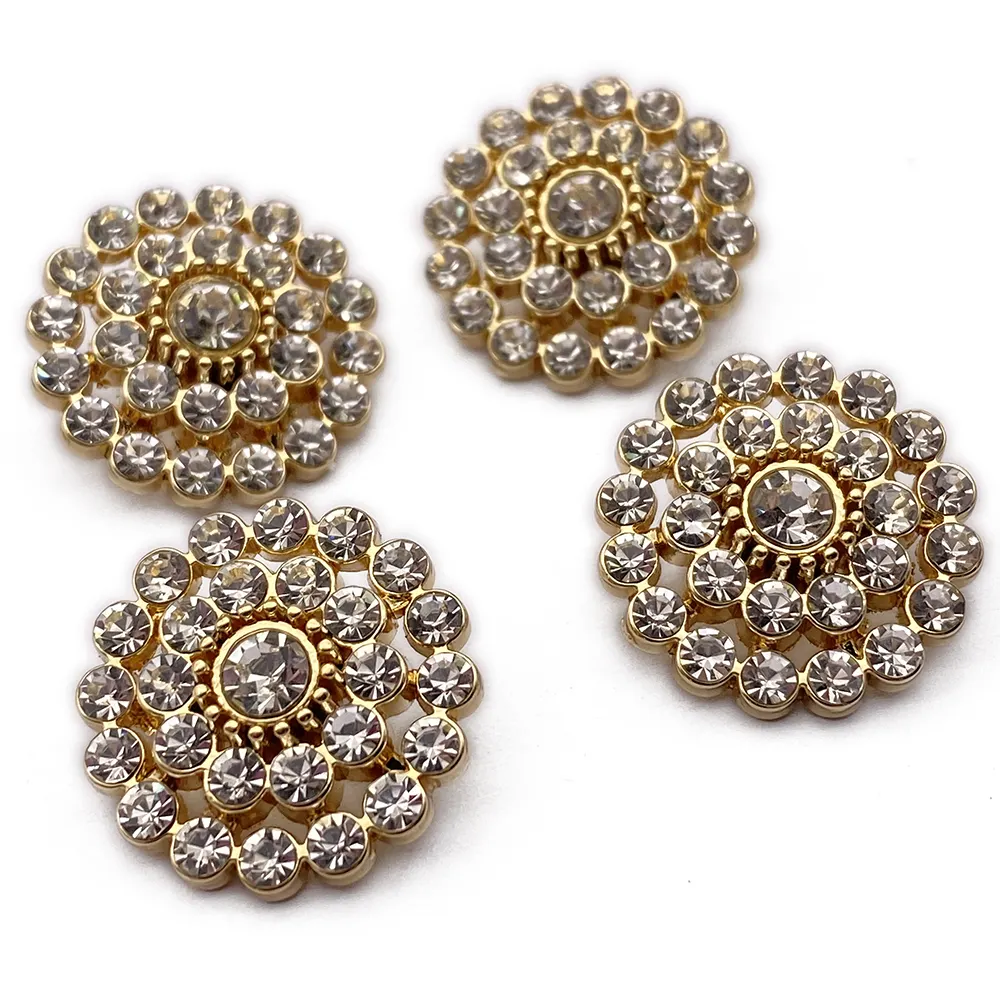 Boutons en métal diamant strass boutons de chemise boutons décoratifs pour femmes tricots