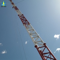 Torre Arriostrada de Hierro para Telecomunicaciones 5G con Antena de Radio WiFi ISP a Precio de Venta