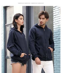 Venta al por mayor 100% algodón pulóver sudadera para hombres alta calidad Sudadera con capucha cremallera impresión personalizada bordado Anti-Shrink 3D patrón - Product Image 3